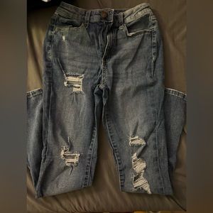 high rise jeans
